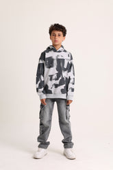 Printed Tye Dye Sweetshirt